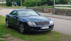 Cabriolet fick ersätta mc denna regniga sommar.