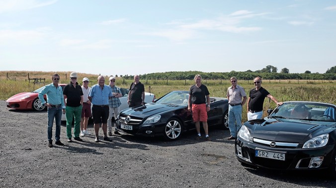 Dagens utflyktsdeltagare (undertecknad saknas) vid Näsbyholmssjön.